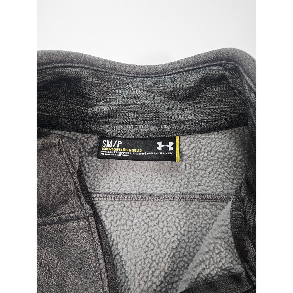 Under‎ Armour Storm Full Zip Jacket Mens Small Gray Fleece Activewear - Picture 3 of 6